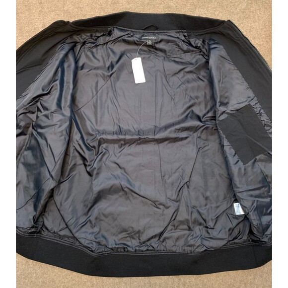 Banana Republic Jacket Mens 2XL Bomber Lightweight Repellent Black Preppy Zip Up - Picture 2 of 10